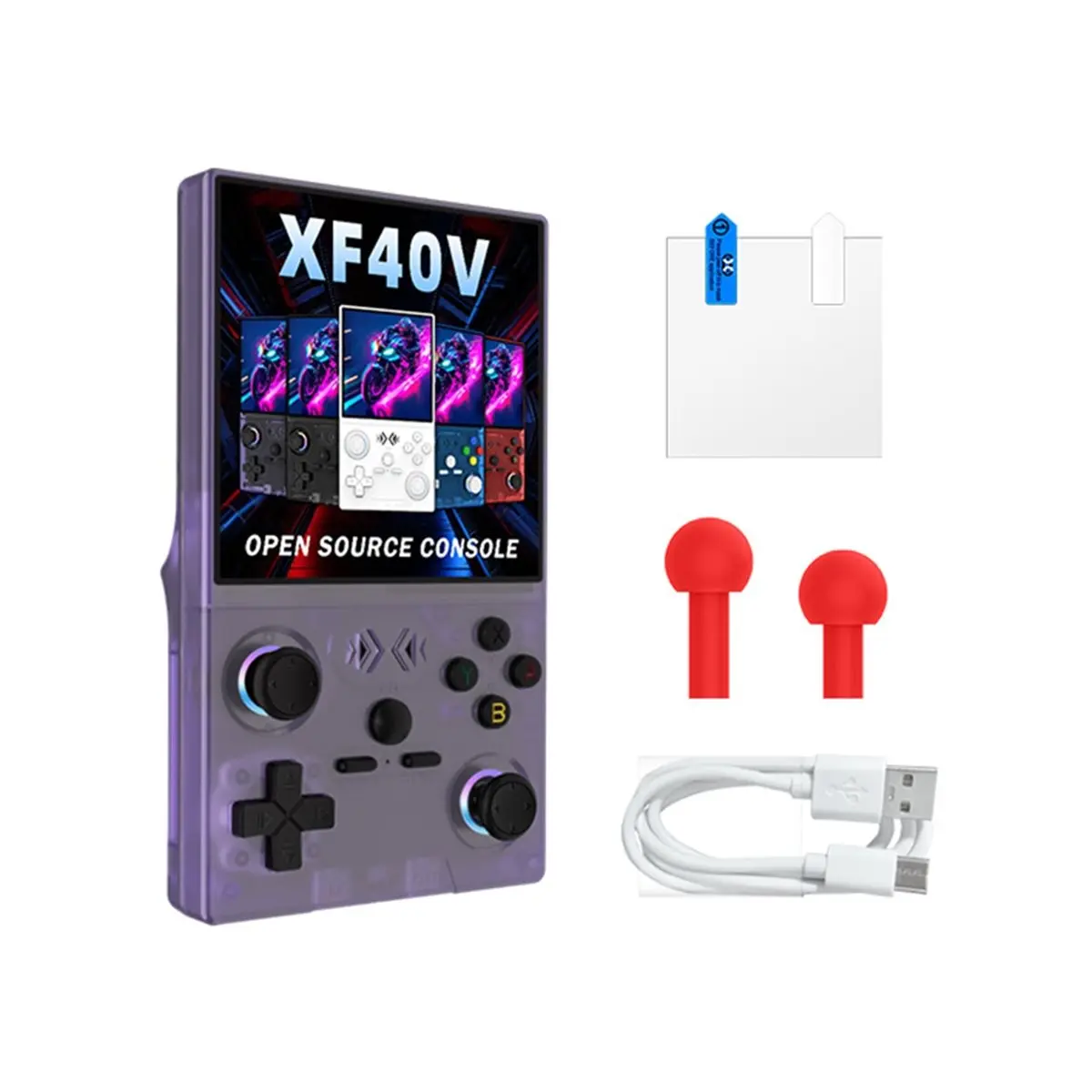 A86G NEW XF40V Retro Handheld Game Console 4.0Inch IPS Screen WiFi Retro Gaming Console Linux System Pocket 128G view 3
