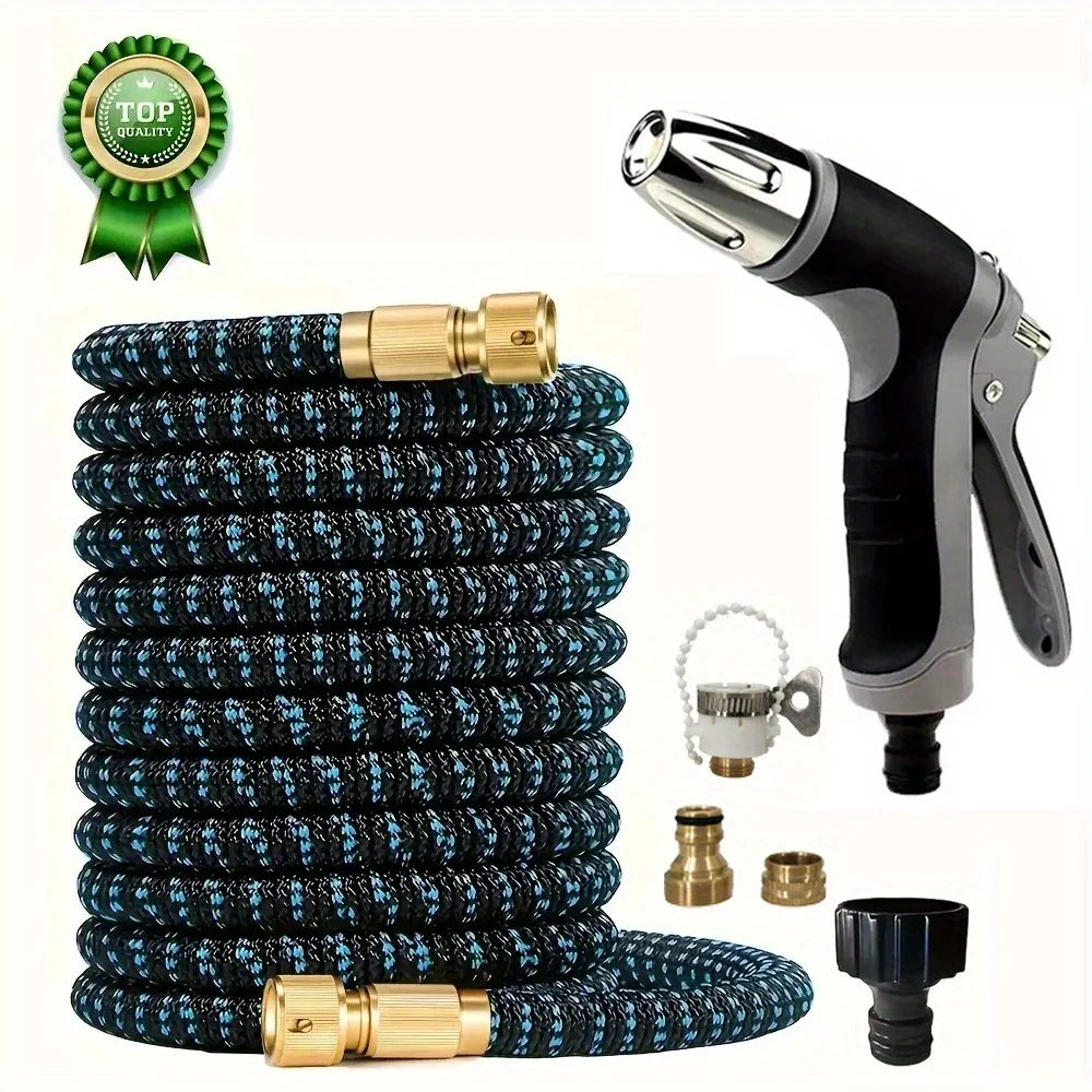 

No Kink Expandable Garden Hose Retractable Lightweight Leak Proof with Durable Connectors for Outdoor Watering Irrigation