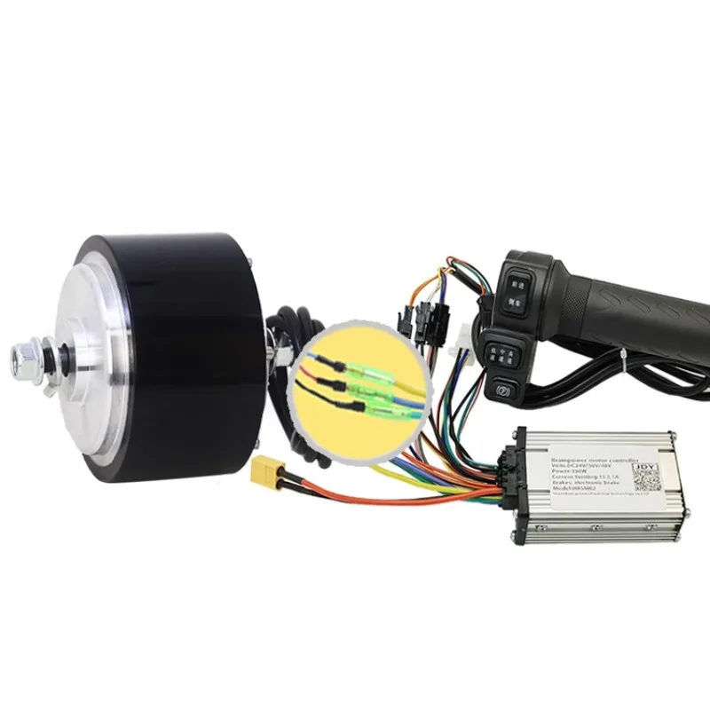 4 Inch Toothed Reduction Brushless Motor 116 DC Motor Hub Speed Regulation Low Speed High Torque Track Push Dining Car