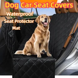 Dog Car Rear Seat Protective Cover Waterproof Mesh Pet Travel Carrier Mattress Pet Car Seat Protector Mat Pets Dogs Accessories