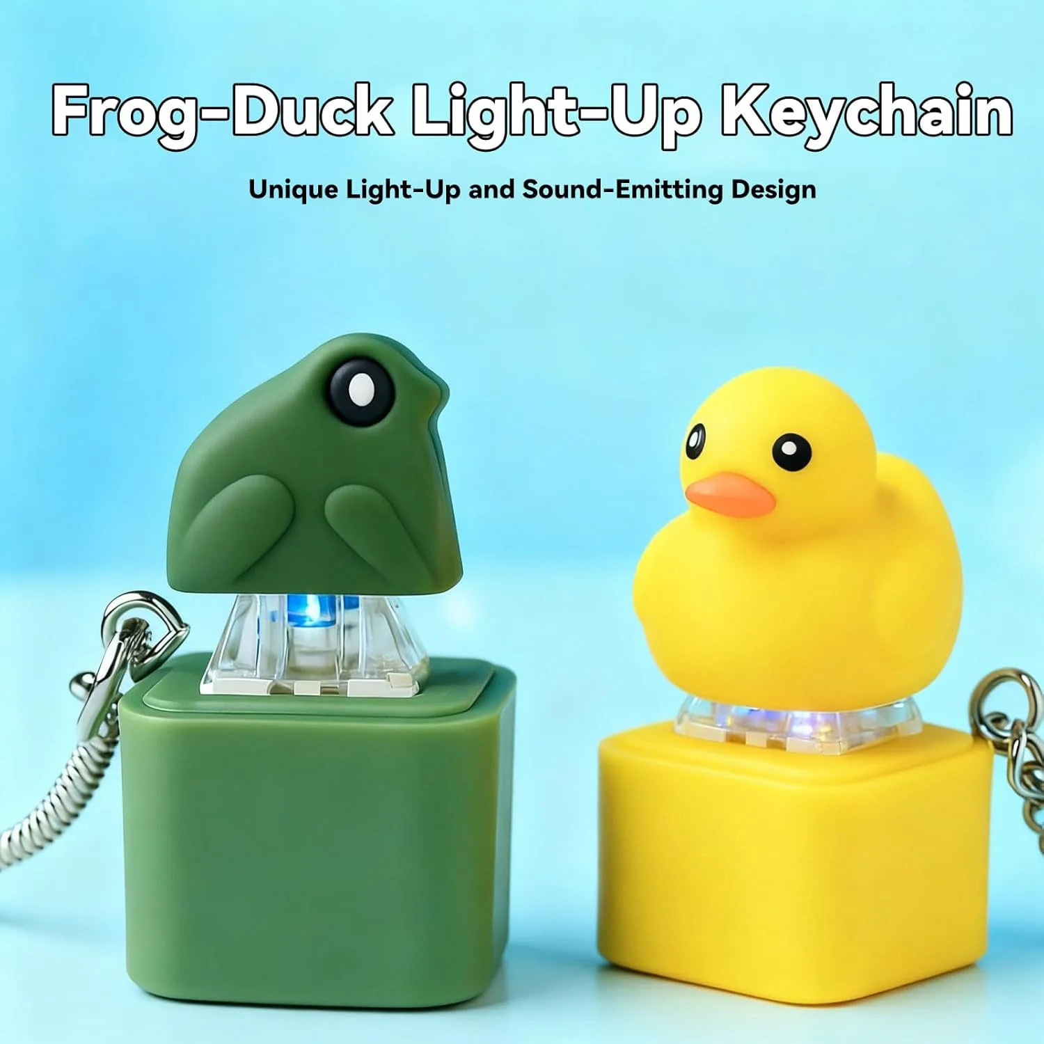 Quacky Duck Fidget Toy USB Duck Keyboard Keycaps Sensory Toys Stress Reliever Keycaps That Quack Key Board Clicker for Women Men