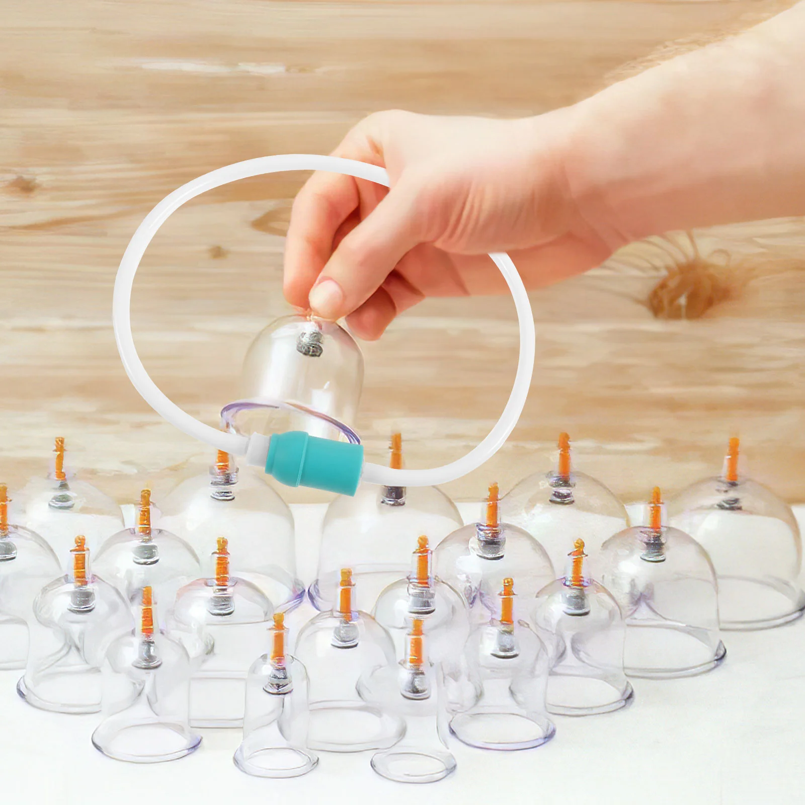 5 peças dispositivo de cupping tubo de extensão acessórios de cuidados tubos conexão de máquina de plástico