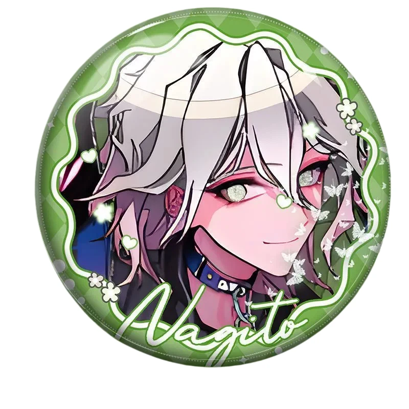 Danganronpa Game Figure Nagito Komaeda Badge Hinata Hajime Backpack Ornament Pins Kokichi Oma Brooch Toy Anime Peripherals Gift