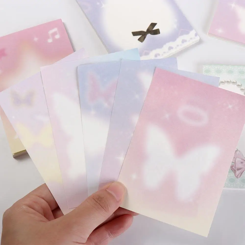 Material Paper Butterfly Sticky Notes Butterfly Decorative Tags Daily Memo Pads Kawaii Star Memo Note Pads School