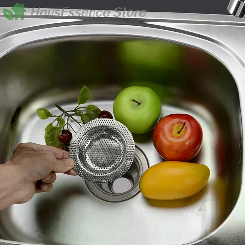 ※Kitchen Space Water Sink Filter Mesh Strainer Hand Tool Stainless Steel Bath Room House Floor Drain Cover Shower Hair