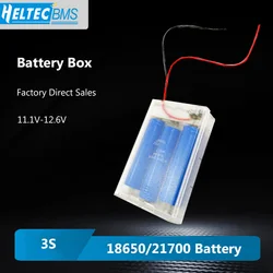 New 18650/21700 Power Bank Cases 3X 18650/21700  Battery Holder Storage Box Case 3 Slot Batteries Container With Wire Lead