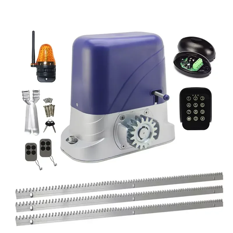 A2201 Residential 500KG Gear System Electric Sliding Door Motor Industrial Garage Door Openers DC 24v Sliding Gate Opener