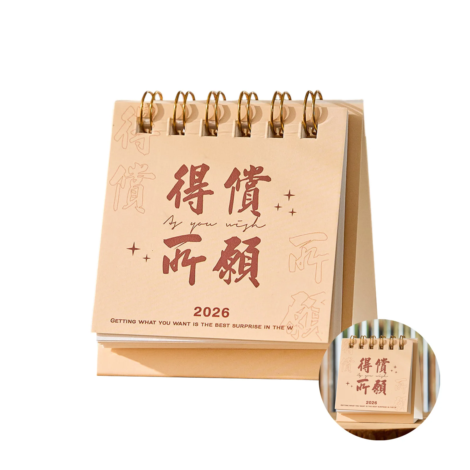 

2026 Inspirational Desk Calendar Month Week Date Planning Calendar for Home Office School Students