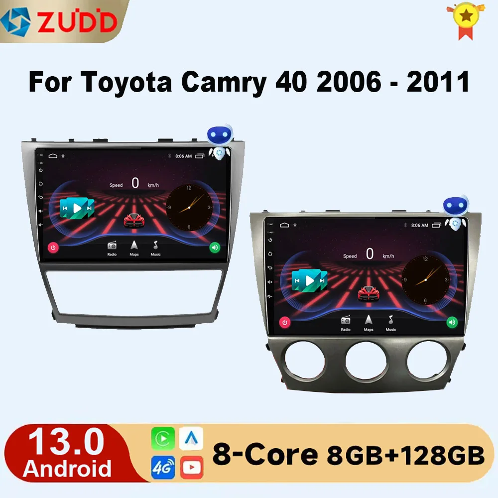 

2din Carplay DSP Android Car Radio For Toyota Camry 40 2006 - 2011 GPS Navi Multimedia Video Player Autoradio Stereo Head Unit