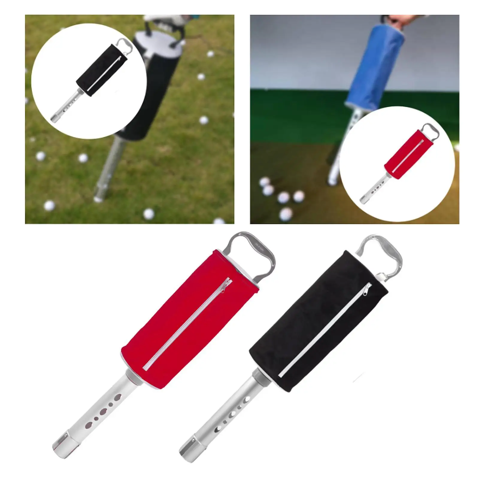 

Golf Ball Retriever Device Portable Driving Range Golf Ball Pick up Bag