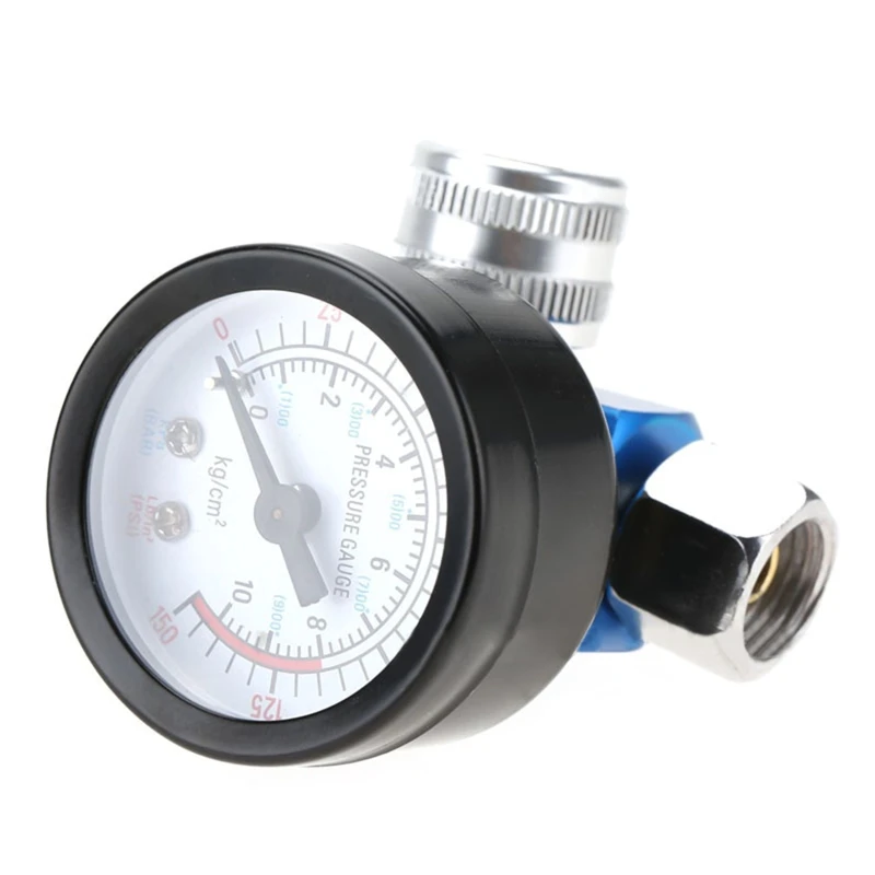 Air Compressor G1/4 Aluminium Alloy Pressure Regulator Adjustable Spray Gun Instrument for Air Compressor & Air Tools Dropship