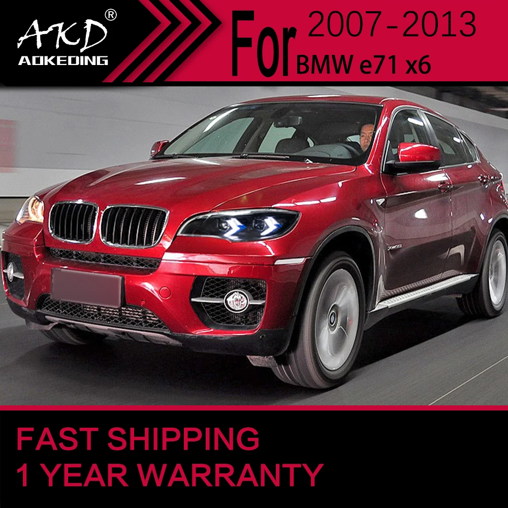 

Car Lights for BMW X6 E71 LED Headlight 2007-2013 X6 E71 Lamp Drl Projector Lens Automotive Accessories