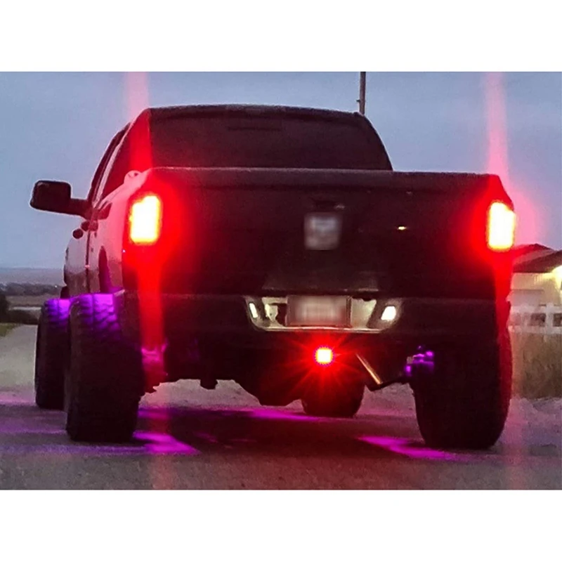 AUTO Led 2Inch Trailer Hitch Trailer Light Cover With 12LED Brake Lights, Red Trailer Light Cover Fit Receiver With Pin