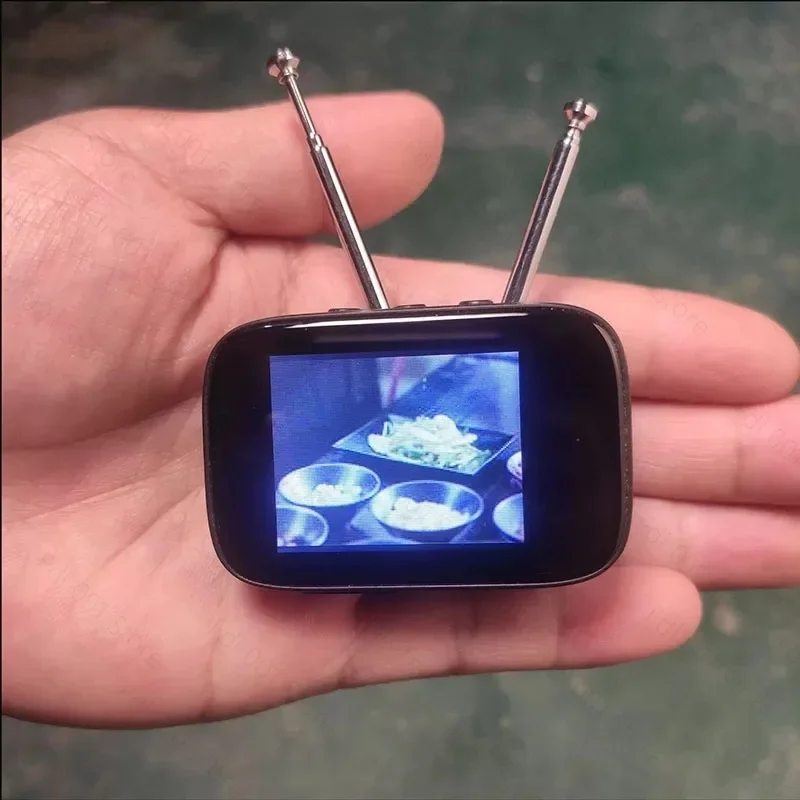 Mini TV Can Watch Dollhouse Scene Type Model Toys Kitchen Furniture with Customizable Content