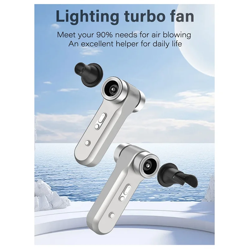 

ABUI-High Speed Duster Mini Jet Turbo Fan 130000RPM Brushless Motor 54M/S Wind Speed Violent Turbofan For Car Keyboard Cleaning