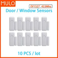 Sensores inalámbricos de puerta y ventana MULO EV1527 modo de codificación RF 433MHz para sistema de alarma de seguridad para el hogar Kits de alarma antirrobo PB-67R