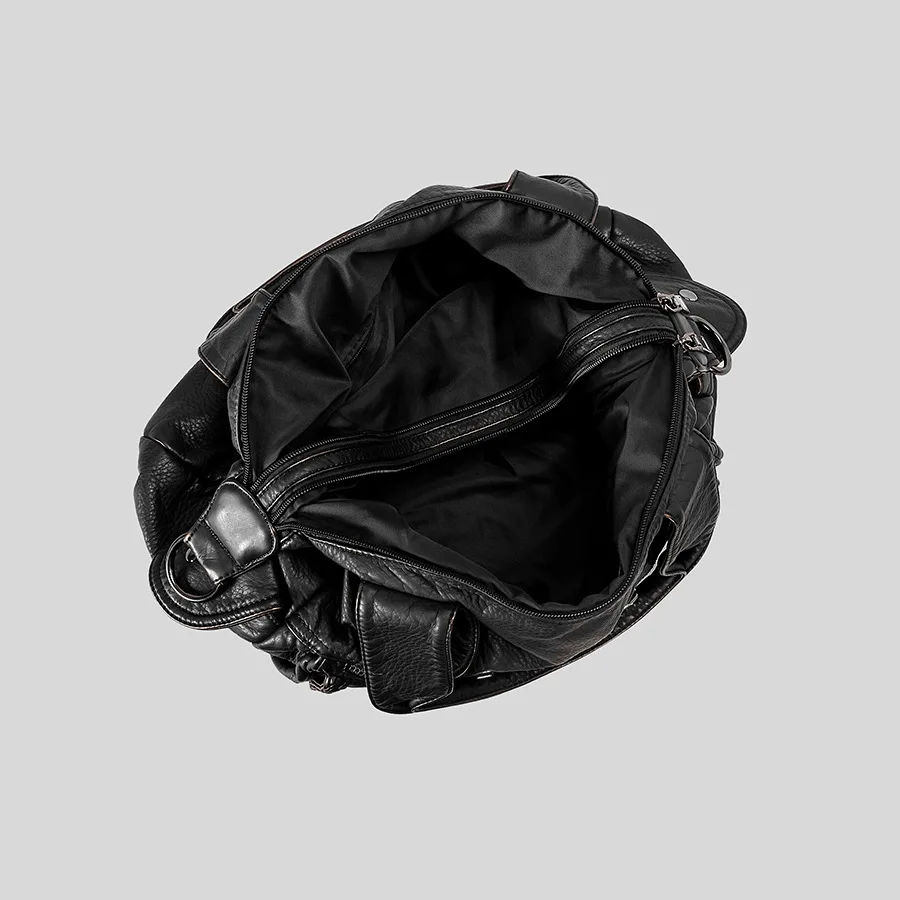 Vinrage متعددة جيب سعة كبيرة حقائب كتف المرأة الفاخرة لينة غسلها بولي Leather حقيبة جلدية كروسبودي فاسق حقائب اليد الكبيرة 2025 #5