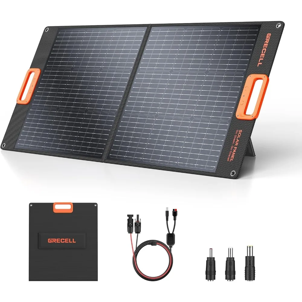 

100W Portable Solar Panel Charger with 20V Foldable Solar Cells and High-Efficiency Battery for Power Station Generator