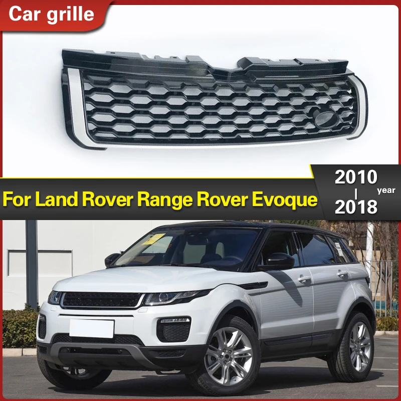 

Car Front Bumper Grille Centre Styling Upper Grill for Land Rover Range Rover Evoque 2010 2011 2012 2013 2014 2015 2016 17 2018