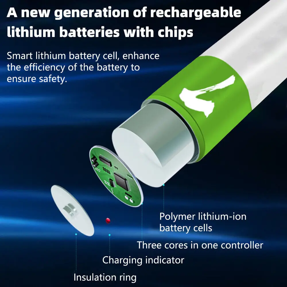 بطاريات AAA قابلة للشحن USB 1.5 فولت 750 ميجاوات في الساعة ليثيوم أيون شحن سريع للتحكم عن بعد ماوس ألعاب كهربائية لوحة المفاتيح أذرع التحكم في ألعاب الفيديو