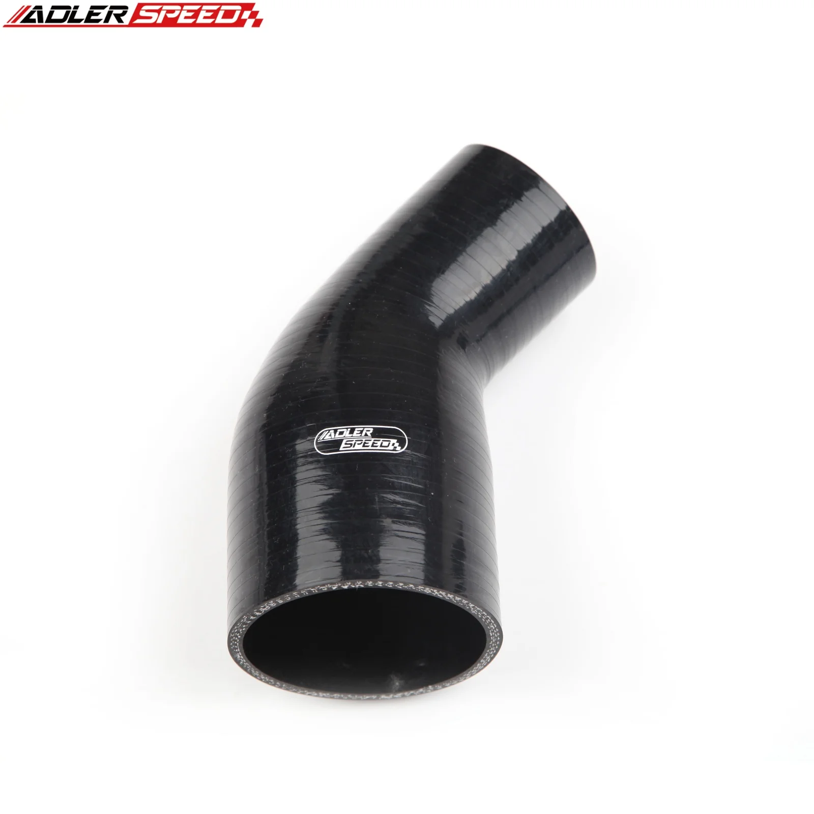 

Universal 4Ply 3.5" To 2.5" (89-63.5mm) ID 45 Degree Hose Reducer Turbo Silicone Coupler Pipe Black