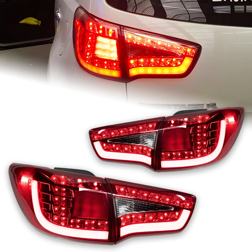 AKD Car Styling for Kia Sportage R Tail Lights 2012-2015 Sportage R LED Tail Lamp DRL Signal Brake Reverse auto Accessories