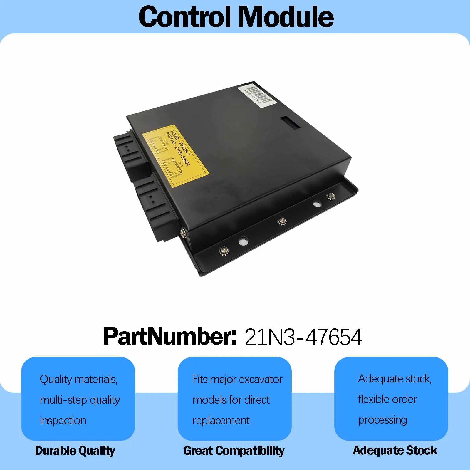ECU Electronic Control 21N3-47654 For Hyundai R215-7