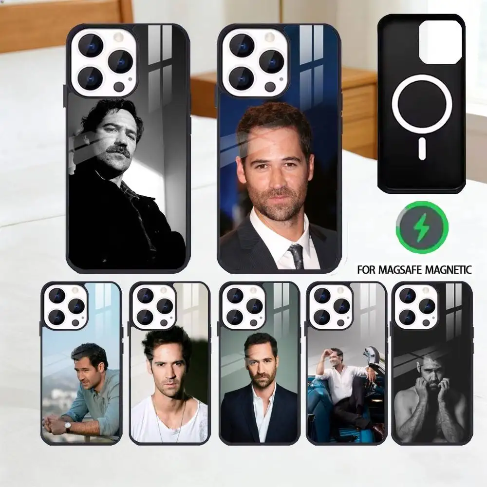 

Чехол для телефона Mickey M-Manuel G-Garcia-Rulfo для iPhone 17 16 15 14 13 12 Pro Max Plus с зеркальной беспроводной магнитной крышкой