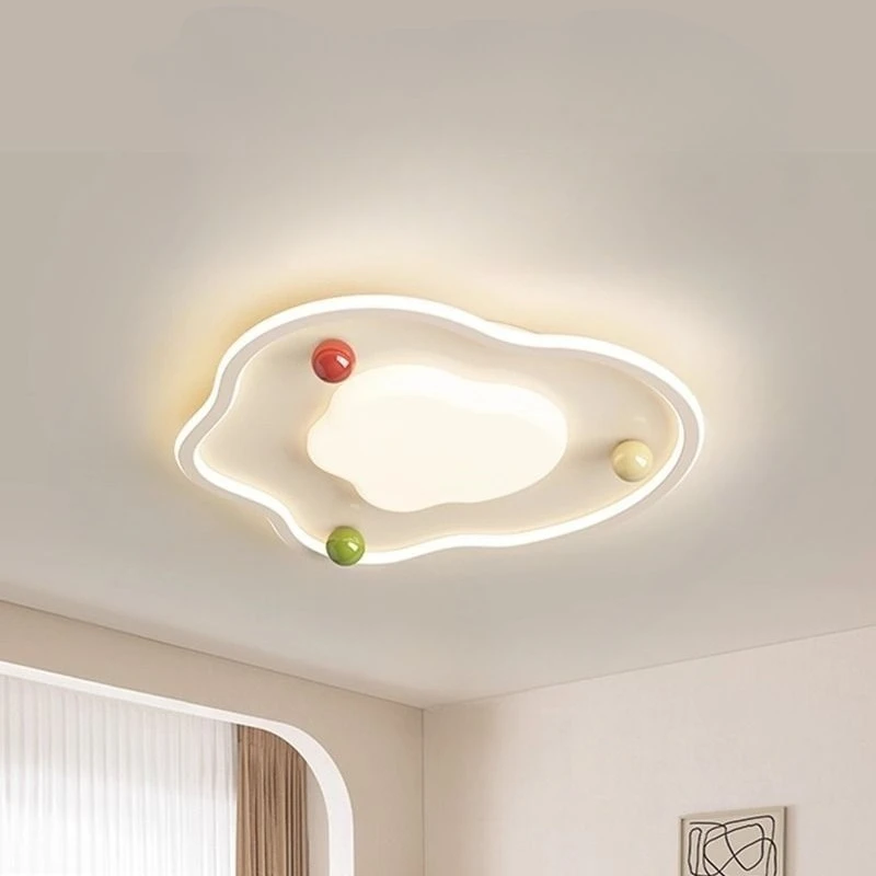 Cream Wind Cloud Master Bedroom Ceiling Light Simple Atmospheric Full Spectrum Eye Protection Light Led Lights Ceiling Light LED
