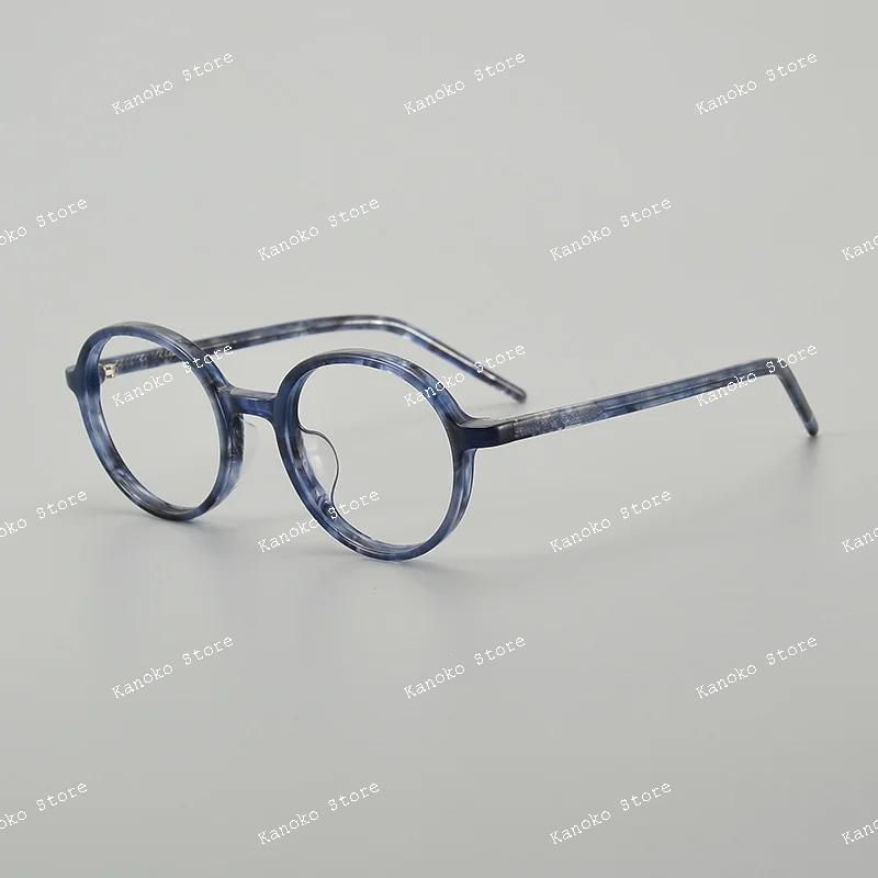 

Japanese Eyewear Store Boston Circular Eyeglass Frame for Women with Myopia and Men, Same Style Tortoiseshell Color