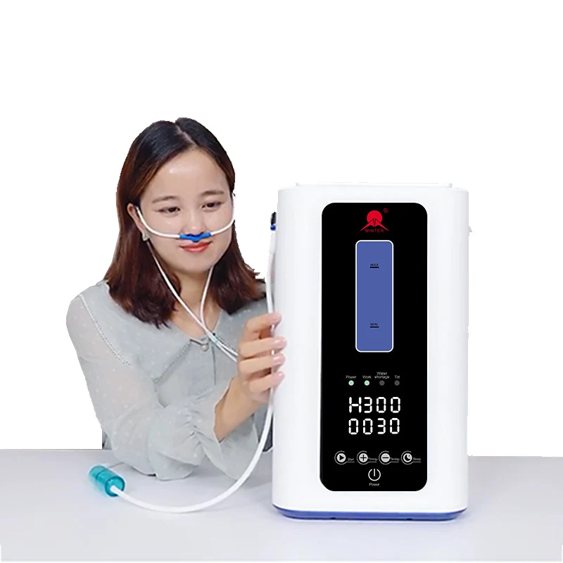 Portable Hydrogen Gas Inhalation 900ml Hydrogen Water Generator Maker High Flow Hydrogen Breathing Machine For People healthy