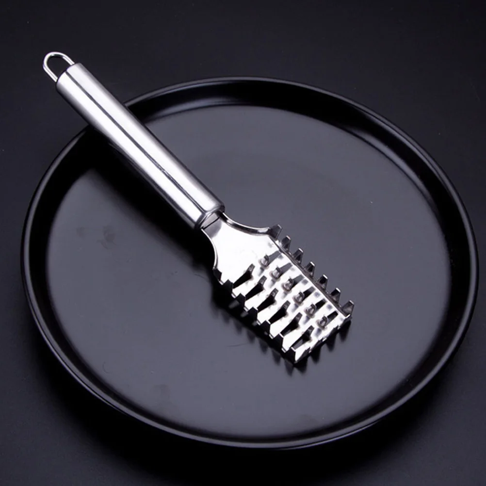 

5pcs Fish Scale Cleaner Stainless Steel Planer Tools Kitchen Gadgets Fish Scaler Brush Remover Lightweight Portable Meat