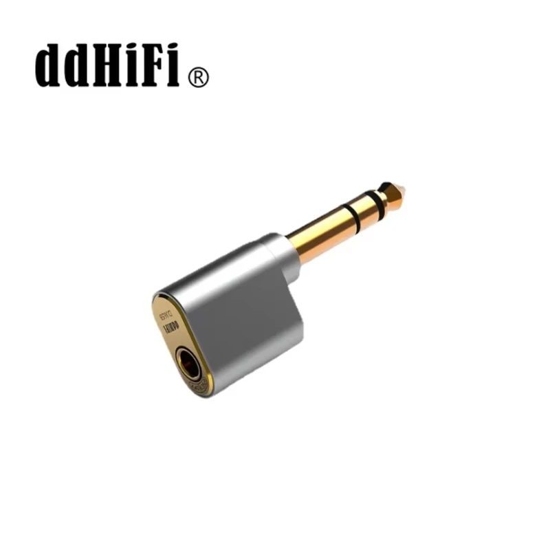 Аудиоадаптер DD ddHiFi DJ65B(AL) с разъемом 6,35 мм на гнездо 4,4 мм для настольных усилителей с выходным портом 6,35 мм