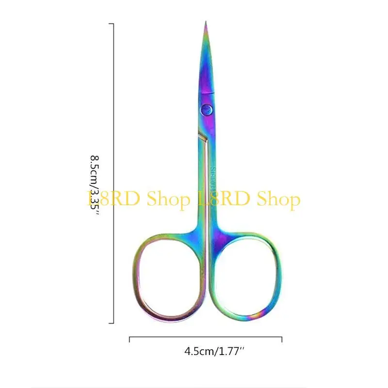 L8RD Eyebrow Scissors Professional Stainless Steel Trimmer Practical Eyebrow Eyelash Hair Remover Makeup Tool