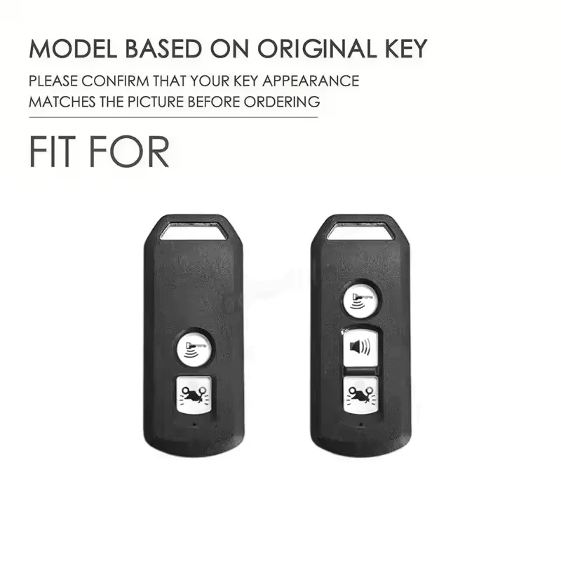 3 Buttons For Honda Airblade 125 C125 Super Cub Scooter Vario 150 PCX Forza 300 Key Case Shell Fob Cover Bag Protector