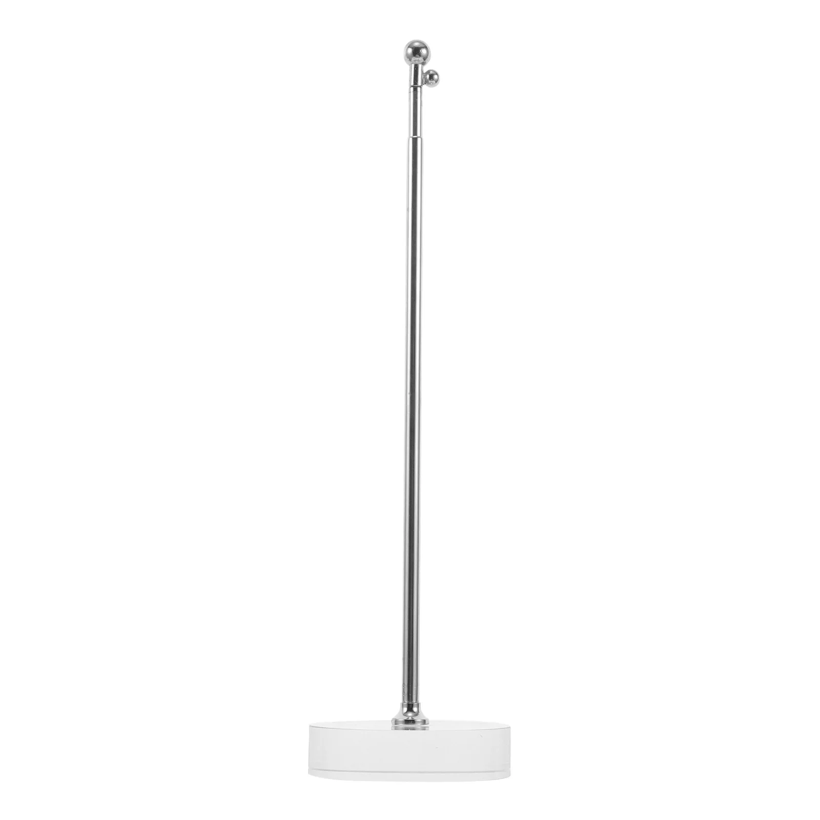 

Telescoping Flagpole Desk Stand Stainless Steel Adjustable Height Desktop Flag Holder for Office Home Decor Space Saving Elegant