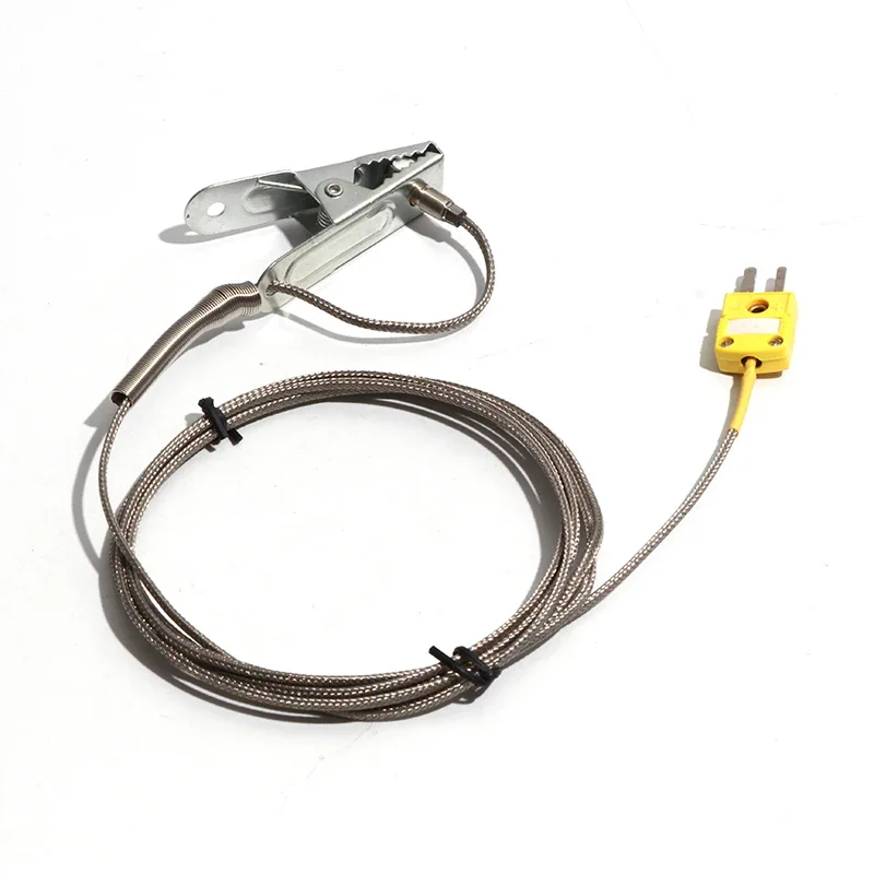 Lujinxun Furnace Temperature Sensor 6.5CM Clamp Thermocouple Tunnel Turnace K-type Metal Shielded wire/ Niacinamide Wire 1-5M