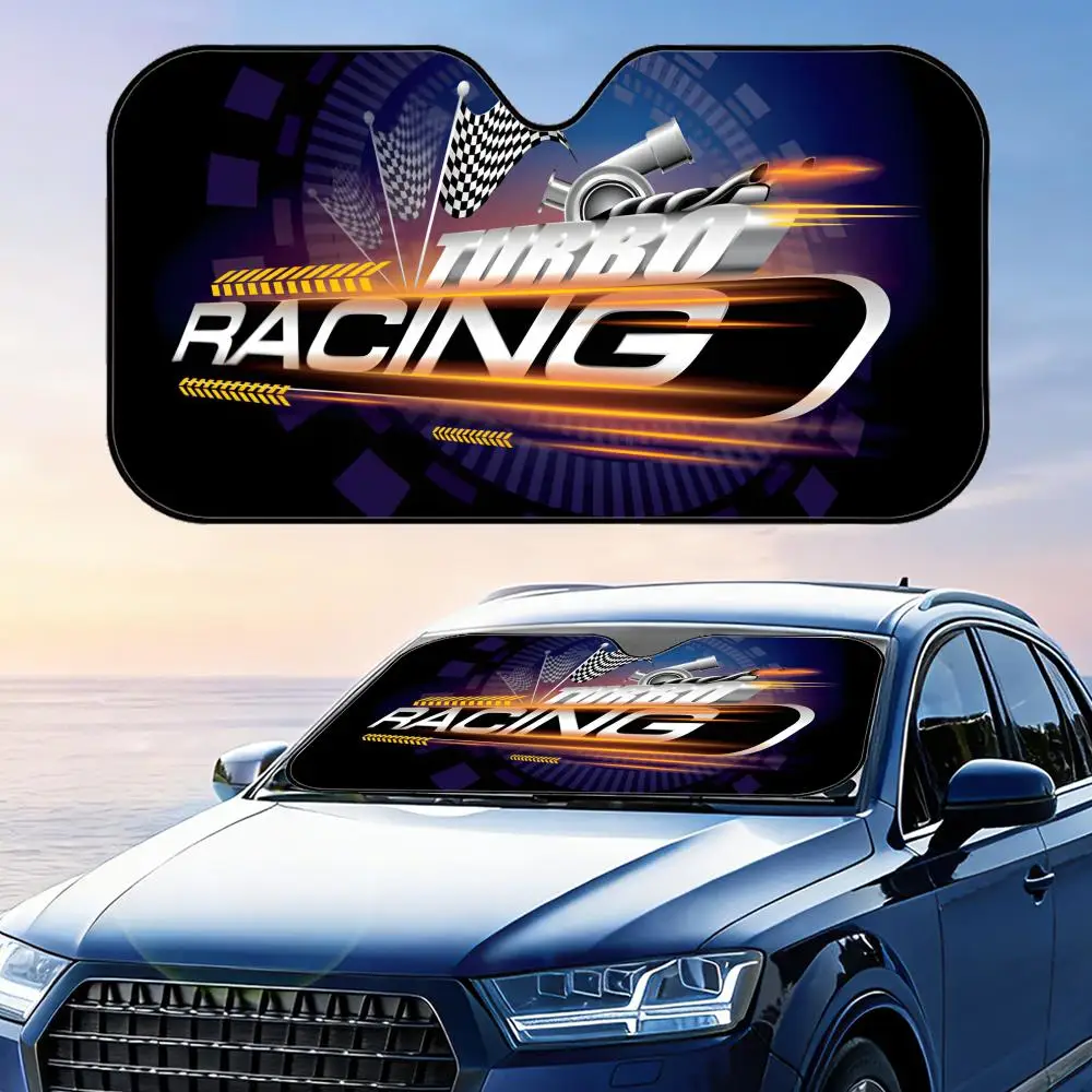 

Turbo Racing Sun Visor Reusable Aluminum Foil Windshield UV Protection Heat Insulation Cover Foldable Sun Visor Shade