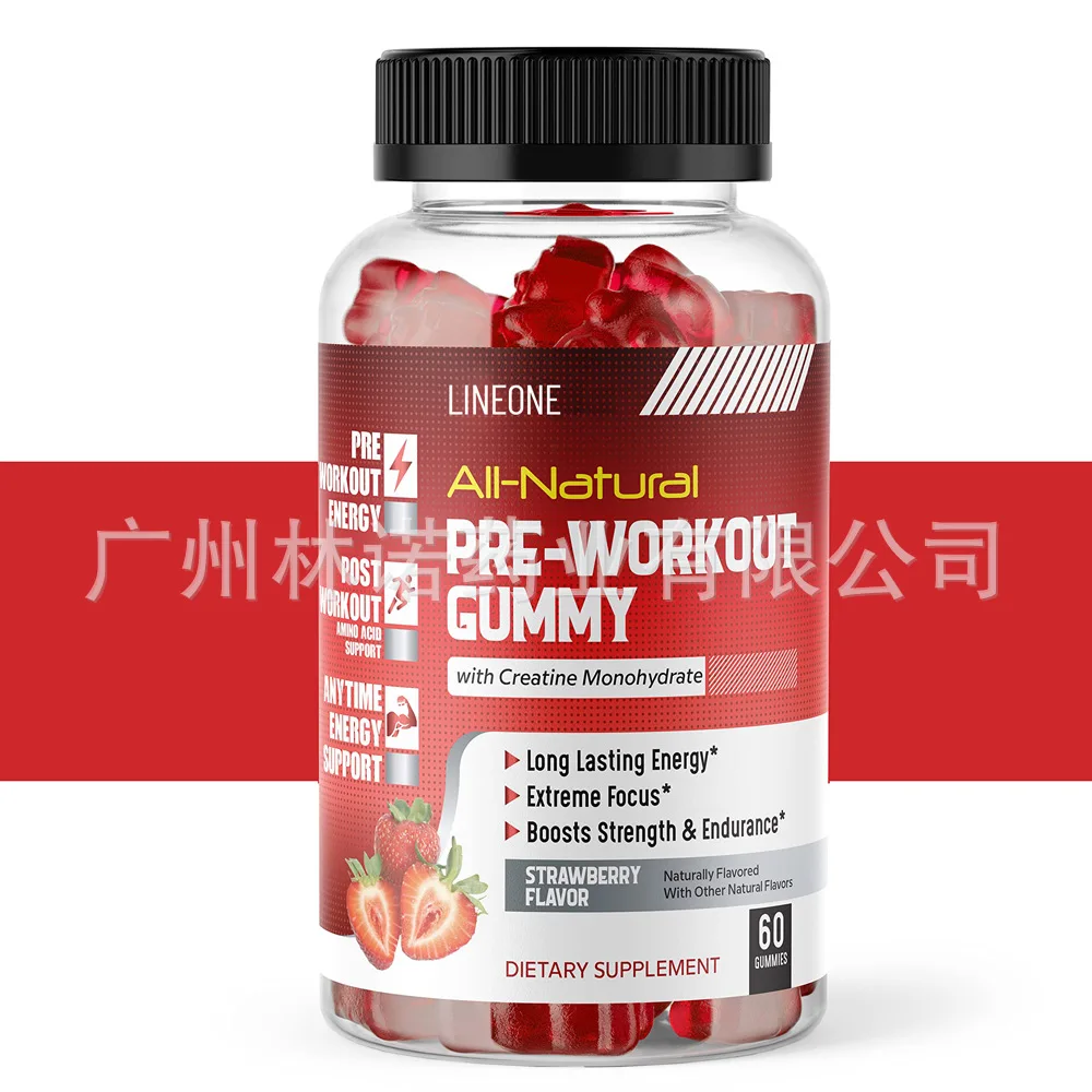 

PRE-WORKOUT GUMMY WITH CREATINE MONOHYDRATE+TAURINE|60 Capsules