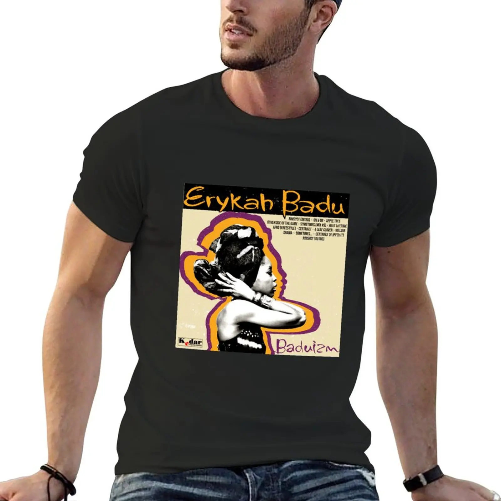 

Erykah Badu T-Shirt plus sizes Blouse sports fans Men's cotton t-shirt