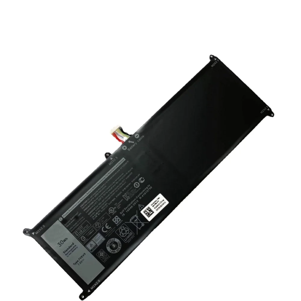 New 7VKV9 9TV5X 0V55D0 Laptop Battery for DELL XPS12 12-7275 7000 7275 9250 Series Notebook 7.6V 30WH