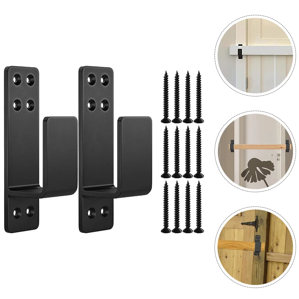 

Heavy Duty Door Latch Bracket U Shaped Security Bar Holder Thickened Design Stable Front Garage Basement Barn Doors Gate Shed