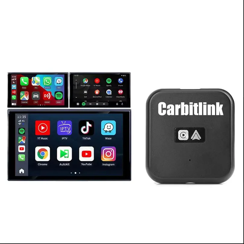 NewNEW Plug and Play Carbit Link to Wireless CarPlay Android AUTO Adapter Car Navigation Smart Machine Interconnection for Apple