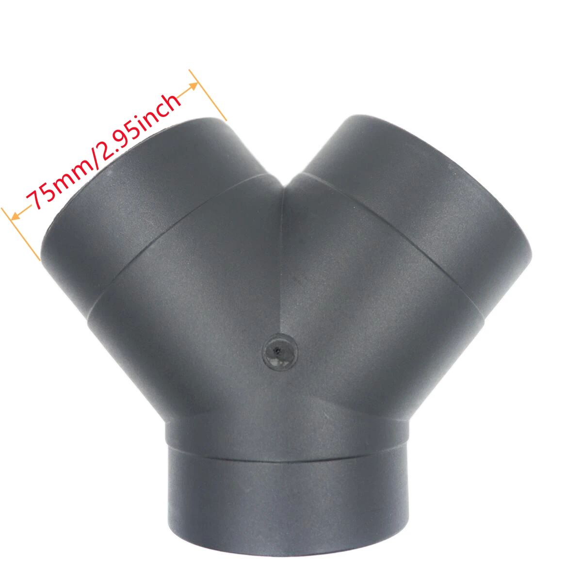 Air Vent Outlet Diesel Parking Heater Ducting 75mm Y Piece Pipe Exhaust Connector 3 outlets Black For Car Truck Camper Caravan