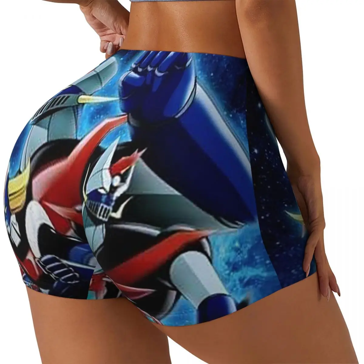 

Пользовательские Mazinger Z Mad Robot Grendizer аниме манга женские шорты для бега в тренажерном зале спортивные шорты для волейбола байкерские шорты для йоги
