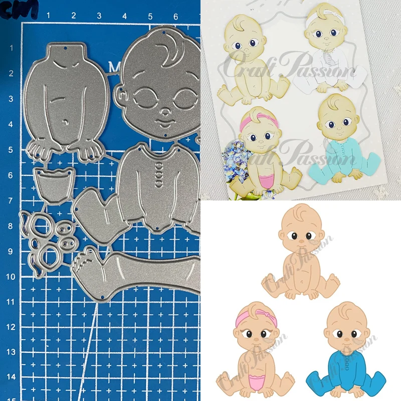 Lucky Goddess Metal Cutting Dies Baby Body set diy Scrapbooking Photo Album Decorative Embossing Paper Card Crafts Die