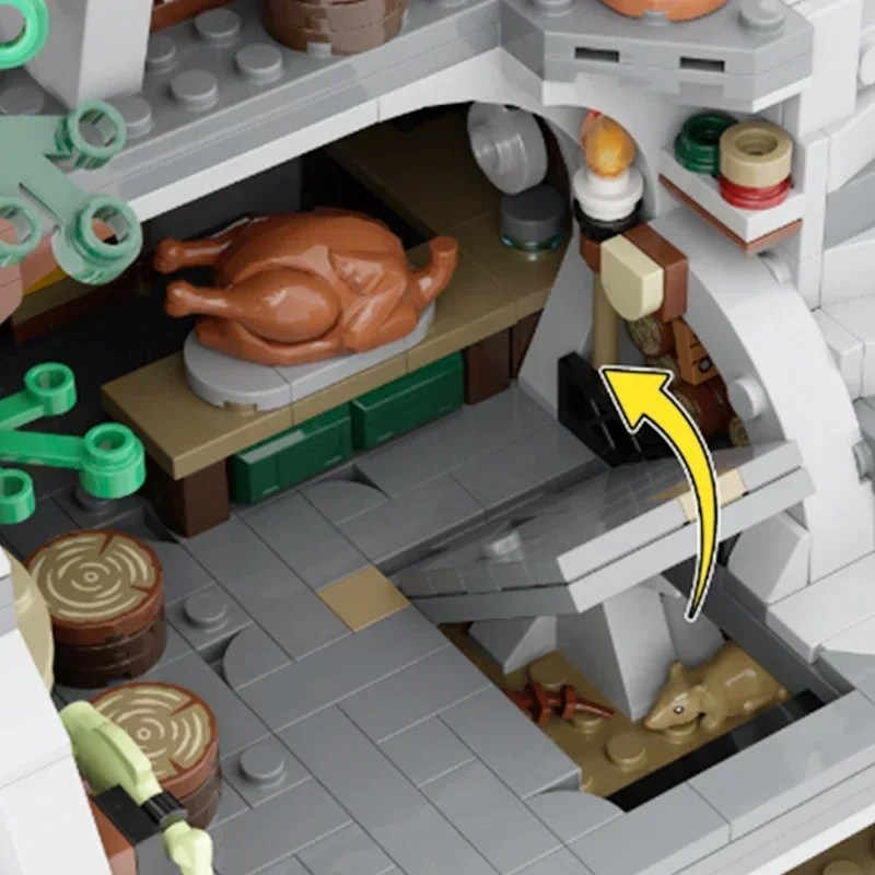 Modello Medievale Street View Moc Mattoni da costruzione La tecnologia Secret Inn Blocchi modulari Regali Giocattoli di Natale Set fai da te Assemblaggio