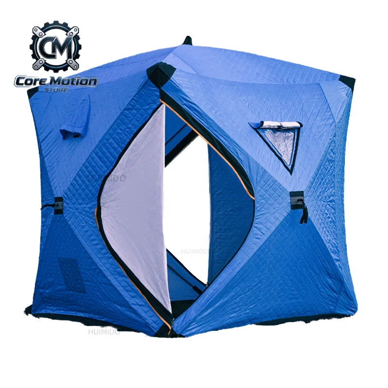 Outdoor 3-4 People Single-layer Thickened Thermal Insulation and Cold-proof Winter Fishing Tent