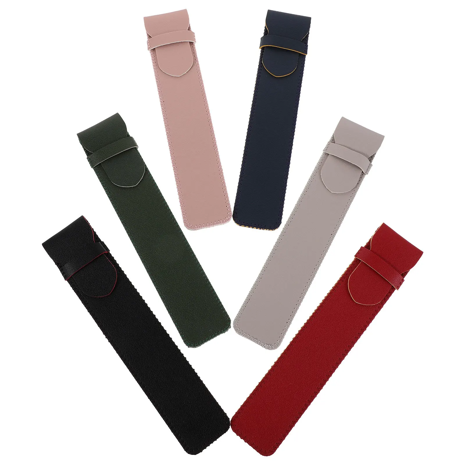 6pcs Capacitive Stylus Pen Case Protective Pouch For Touchscreen Tablet Mobile Phone Drawing Writing Lightweight Portable School