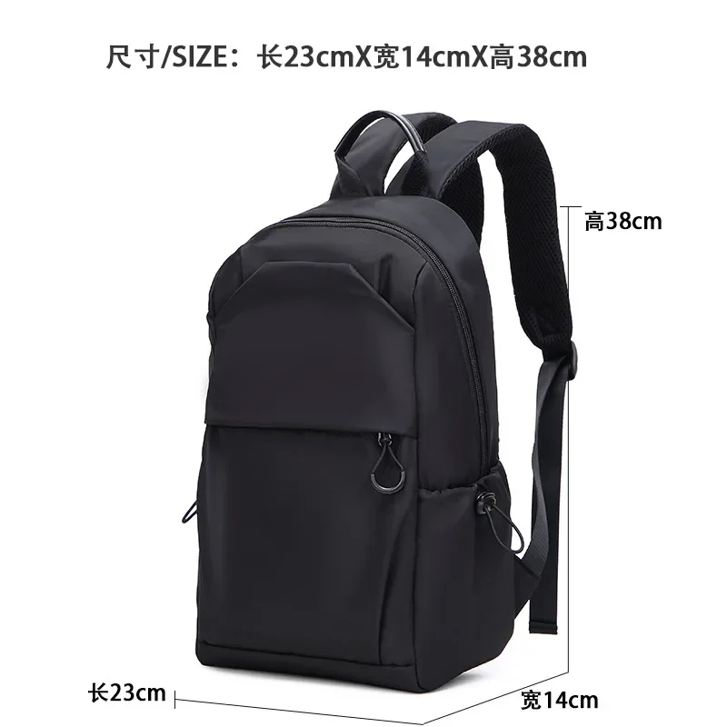 Small Men\'s Backpacks Sports Outdoor Man School Bag Fashion Oxford Cloth Mini Travel Shoulder Bags for Male Black Rucksack сумка